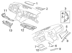 INSTRUMENT PANEL COMPONENTS.