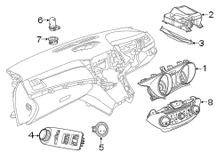 INSTRUMENT PANEL. CLUSTER & SWITCHES.