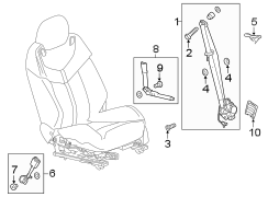 RESTRAINT SYSTEMS. FRONT SEAT BELTS.