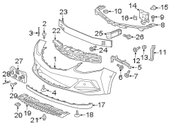 FRONT BUMPER & GRILLE. BUMPER & COMPONENTS.