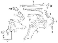 QUARTER PANEL. INNER STRUCTURE.