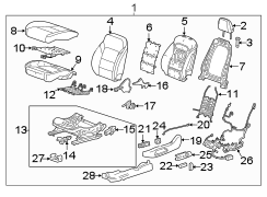 Image of Seat Back Cushion Cover image for your 2005 Chevrolet Uplander    