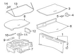 Image of Spare Tire Compartment Cover (Rear) image for your 2013 Chevrolet Express 2500   