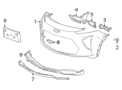 Image of Bumper Trim (Front, Upper, Lower) image for your Chevrolet Bolt EUV  