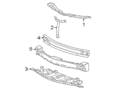 Image of Bumper Impact Bar (Front) image for your 2018 Buick Enclave    