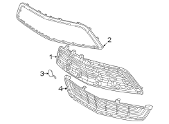 Image of Grille Molding (Front, Upper, Lower) image for your Chevrolet Bolt EUV  