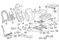 Image of Seat Cushion Pad image for your Chevrolet Bolt EV  