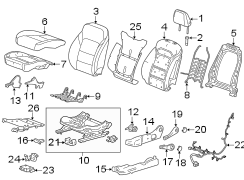 Seat Cushion Pad (Front)