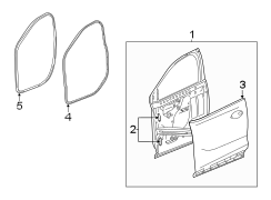 Image of Door Seal (Front, Upper, Lower) image for your 2021 Buick Enclave    