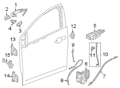 Image of Door Latch Cable image for your 2012 Cadillac Escalade EXT   