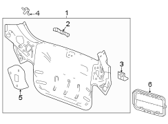 Rear Body Panel Bracket (Rear, Lower)