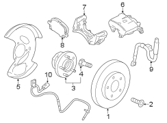 FRONT SUSPENSION. BRAKE COMPONENTS.