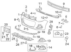 Bumper Cover Spacer Panel (Front, Upper, Lower). Bumper Cover Spacer.