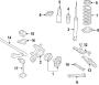 Diagram Rear suspension. Lower control arm. Stabilizer bar. Suspension components. Upper control arm. for your Hyundai