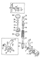 Diagram FRONT SUSPENSION. LOWER CONTROL ARM. STABILIZER BAR. SUSPENSION COMPONENTS. UPPER CONTROL ARM. for your 2011 Hyundai Sonata