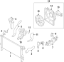 Diagram COOLING SYSTEM. COOLING FAN. RADIATOR. WATER PUMP. for your 2011 Hyundai Santa Fe