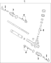 Diagram P/S PUMP & HOSES. STEERING GEAR & LINKAGE. for your Hyundai