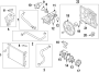 Diagram COOLING SYSTEM. COOLING FAN. RADIATOR. WATER PUMP. for your Hyundai