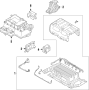 Diagram HYBRID COMPONENTS. COOLING SYSTEM. for your 2022 Hyundai