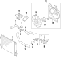 Diagram COOLING SYSTEM. COOLING FAN. RADIATOR. WATER PUMP. for your 2015 Hyundai Tucson GLS