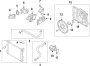 Diagram COOLING SYSTEM. COOLING FAN. RADIATOR. WATER PUMP. for your Hyundai