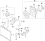 Diagram COOLING SYSTEM. COOLING FAN. RADIATOR. WATER PUMP. for your 2014 Hyundai