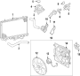 Diagram COOLING SYSTEM. COOLING FAN. RADIATOR. WATER PUMP. for your Hyundai