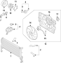 Diagram COOLING SYSTEM. COOLING FAN. RADIATOR. WATER PUMP. for your Hyundai