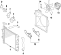 Diagram COOLING SYSTEM. COOLING FAN. RADIATOR. WATER PUMP. for your 2016 TOYOTA LAND CRUISER