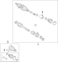 Diagram DRIVE AXLES. AXLE SHAFTS & JOINTS. for your TOYOTA CAMRY