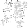 Image of Engine Crankshaft Seal (Rear) image for your 2010 Toyota Tacoma  Pre Runner Standard Cab Pickup Fleetside 