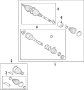 Diagram DRIVE AXLES. AXLE SHAFTS & JOINTS. for your 2014 TOYOTA FJ CRUISER