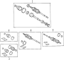 Diagram DRIVE AXLES. AXLE SHAFTS & JOINTS. for your TOYOTA SIENNA