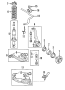 Diagram FRONT SUSPENSION. LOWER CONTROL ARM. STABILIZER BAR. SUSPENSION COMPONENTS. UPPER CONTROL ARM. for your 2000 TOYOTA TUNDRA DELUXE 4700CC 32-VALVE DOHC EFI, AUTOMATIC  4-SPEED COLUMN SHIFT