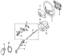 Diagram STEERING COLUMN. STEERING WHEEL. for your 2023 TOYOTA BZ4X Limited -L - cylinder BATTERY EV (EV/BEV) AWD