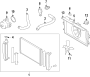 Diagram COOLING SYSTEM. COOLING FAN. RADIATOR. WATER PUMP. for your 2011 TOYOTA SIENNA LE Mini Passenger Van 2.7L AWD