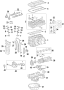 Diagram CAMSHAFT & TIMING. CRANKSHAFT & BEARINGS. CYLINDER HEAD & VALVES. LUBRICATION. MOUNTS. PISTONS. RINGS & BEARINGS. for your 2002 TOYOTA RAV 4