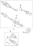 Diagram AXLE SHAFTS & JOINTS. DRIVE AXLES. for your 2006 Scion TC