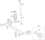 Diagram REAR AXLE. SUSPENSION COMPONENTS. for your 2006 Scion XB