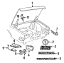 Image of Lock Reinforcement. Striker support. image for your 1987 Buick Lesabre   