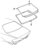 Image of Back glass support. image for your Buick Lesabre  