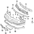 Absorber brace. BRACE - Bumper Fascia. Bumper cover brace. Side support brace. (Front)