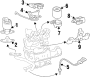 Exhaust Gas Recirculation (EGR) Valve Control Solenoid Bracket. Vapor Canister Purge Solenoid...