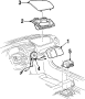 Instrument Panel Air Bag (Upper). An air bag inflator.