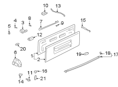 TAIL GATE. GATE & HARDWARE. (1/1)