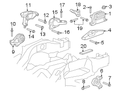 ENGINE / TRANSAXLE. ENGINE & TRANS MOUNTING.