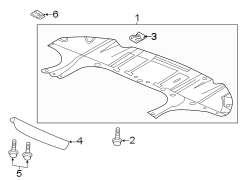 Image of Radiator Support Baffle (Lower) image for your 2005 GMC Canyon   