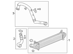 Tube. Intercooler. Outlet. A pipe that transfers.