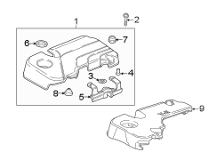 Insulator. Engine. Cover. Grommet. (Lower). Engine Cover Grommet.