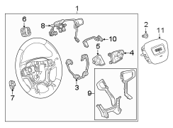 Image of Steering Wheel Wiring Harness image for your 2021 Chevrolet Suburban  Premier Sport Utility  